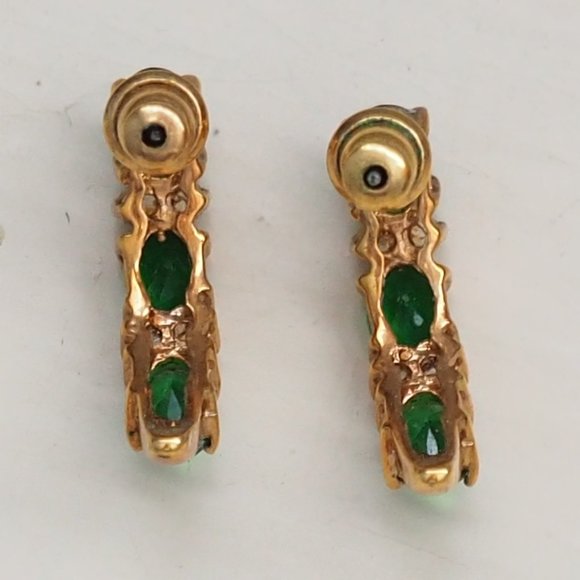 Lot of 2 Crescent Earrings - Picture 8 of 10